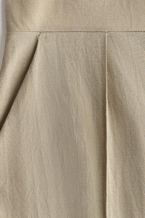 High-waisted tailored trousers - beige