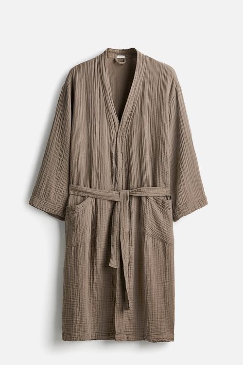 Muslin dressing gown - mole