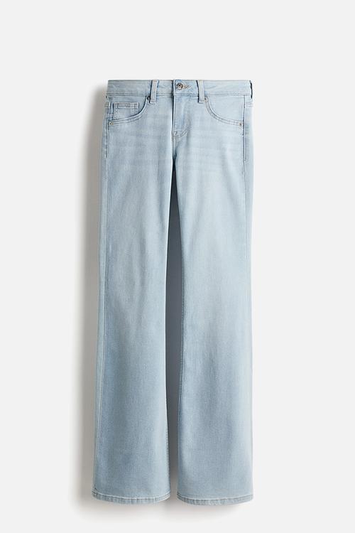 Flared low jeans - light denim blue 