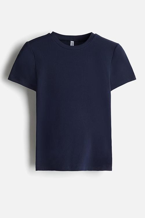 Fitted T-shirt - navy blue
