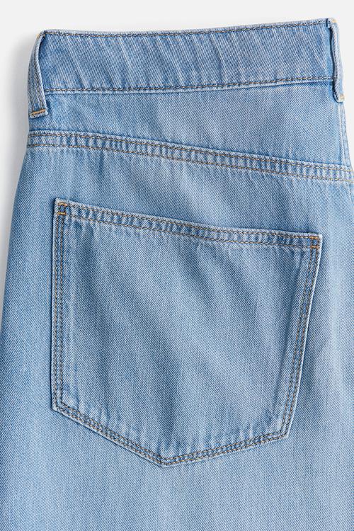 Baggy wide low jeans - light denim blue