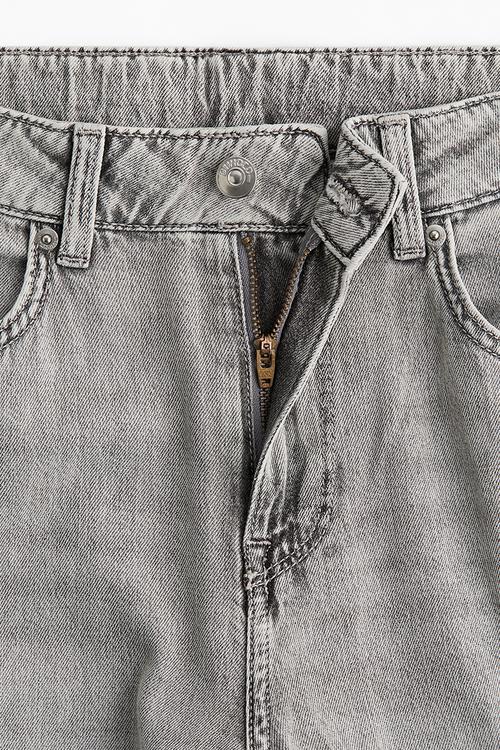 Baggy wide low jeans - light grey 