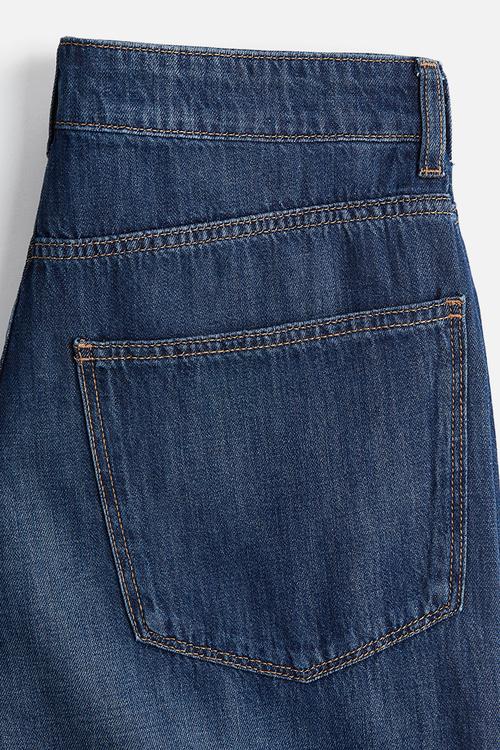 Baggy wide low jeans - denim blue