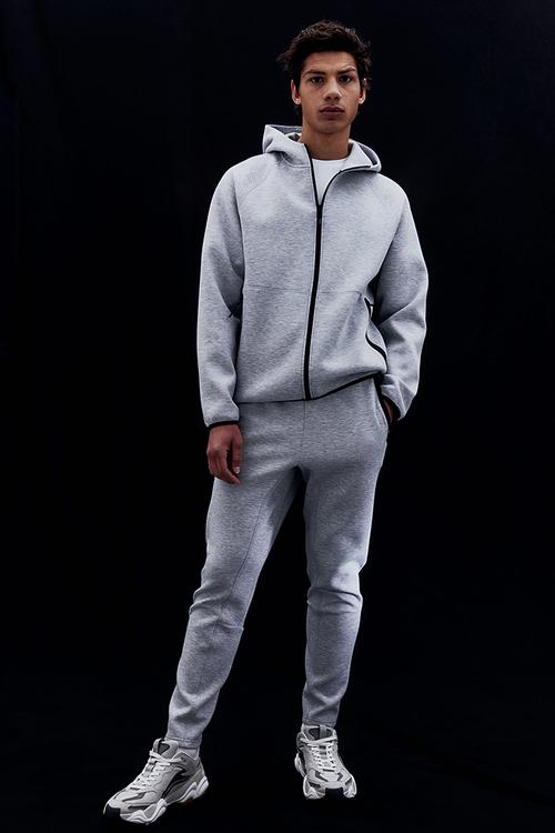 Sports zip-through hoodie with drymove™ - grey