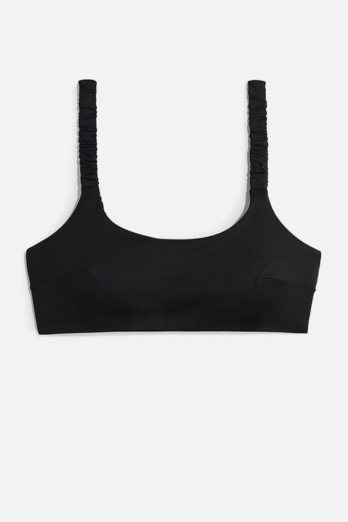 Padded bikini top - black