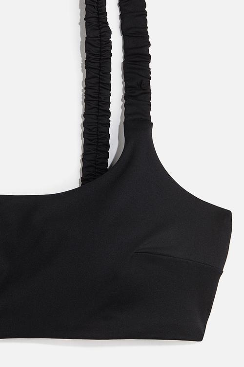Padded bikini top - black