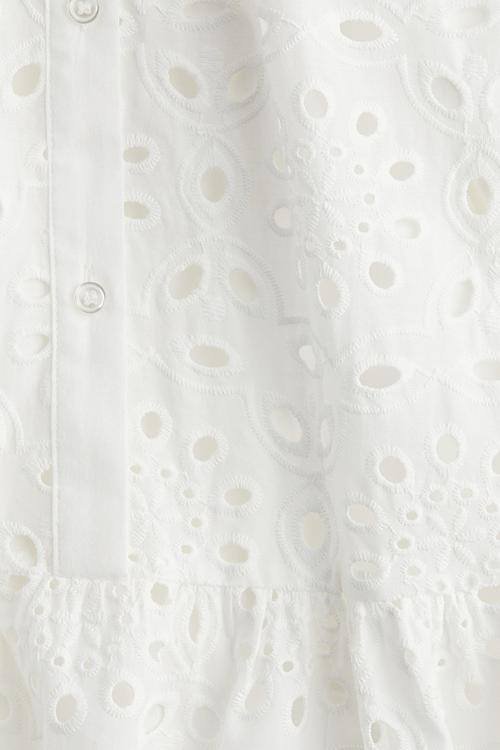 Broderie anglaise dress - white