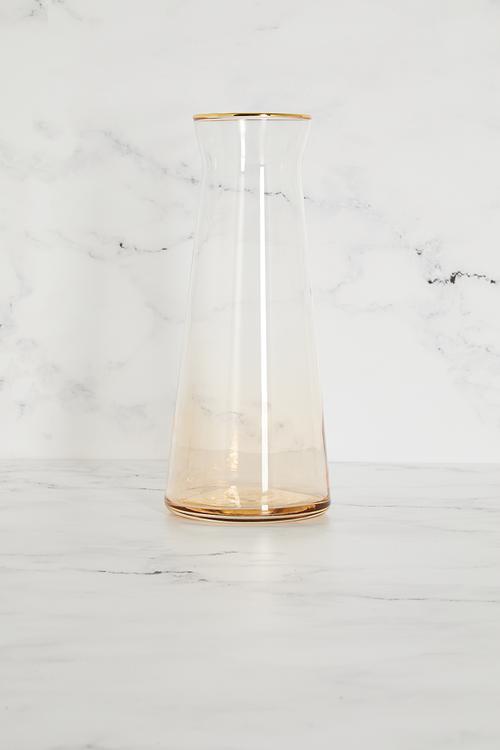 Lucern Glass Decanter- Brown