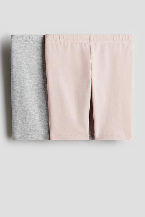 2-pack cycling shorts - light pink/light grey 