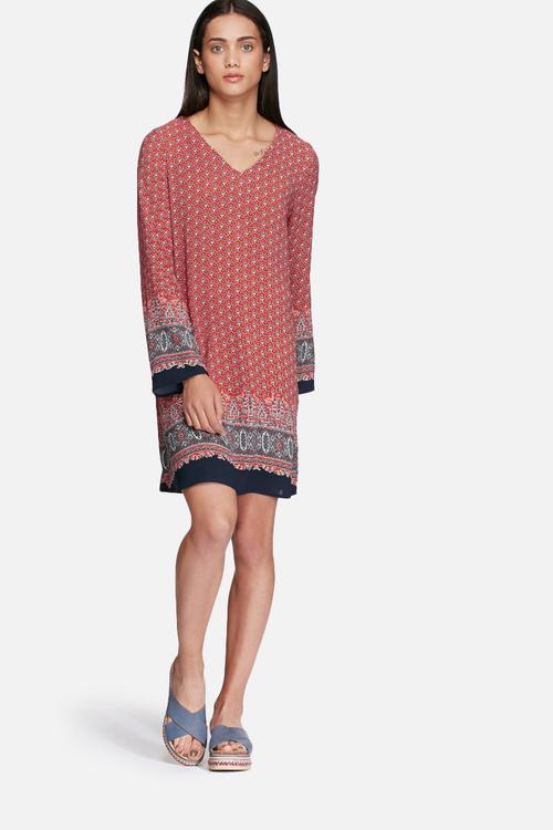 Border print dress