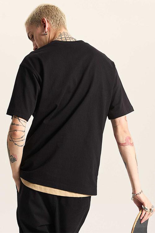 BLOCKED BOX LOOSE SS - Black