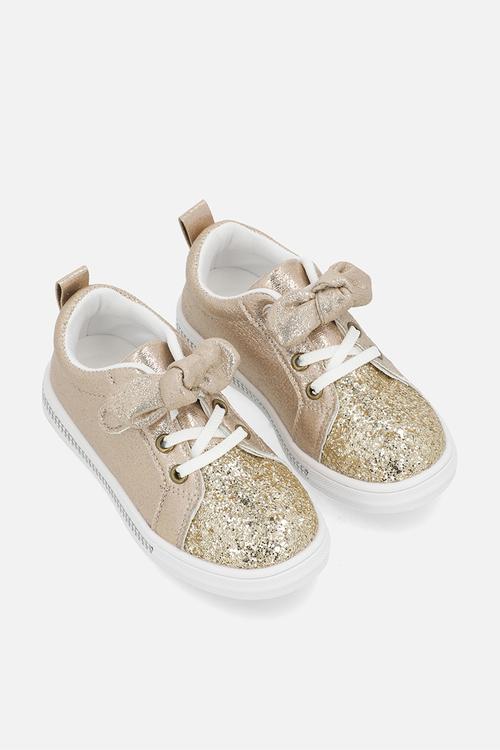 Glitter sneaker - gold