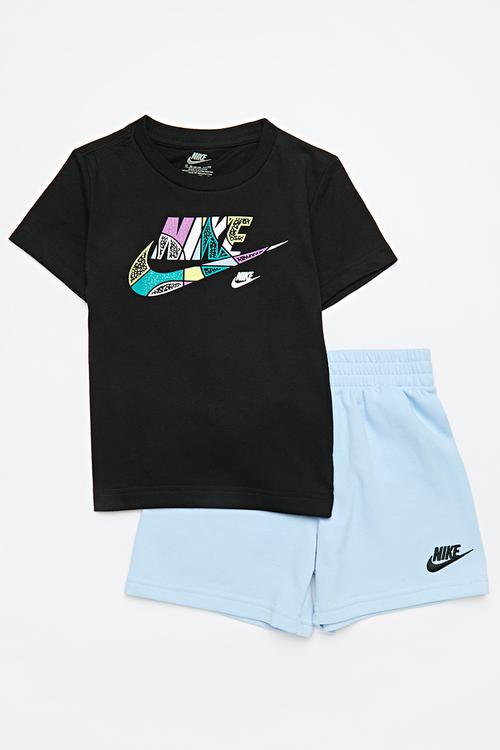 Nike knit short set - psychic blue