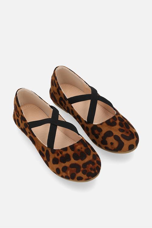 Animal print pump - brown & black