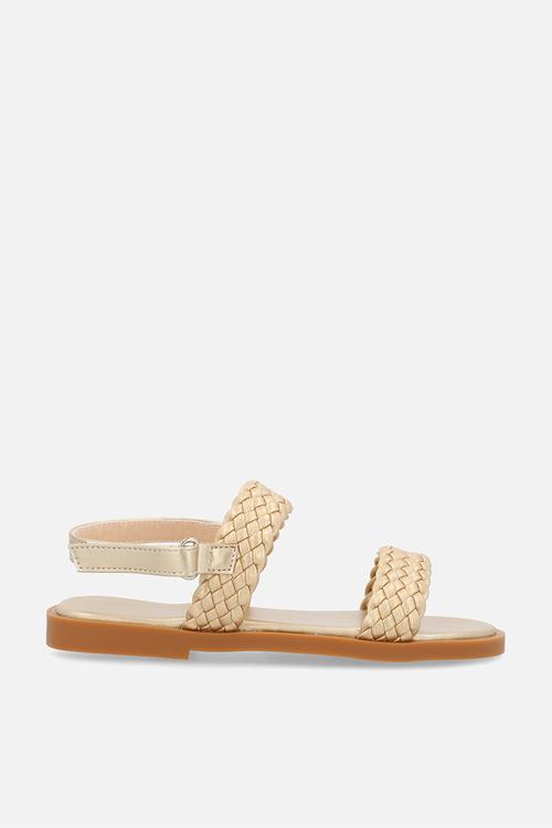 Weaved sandals - gold