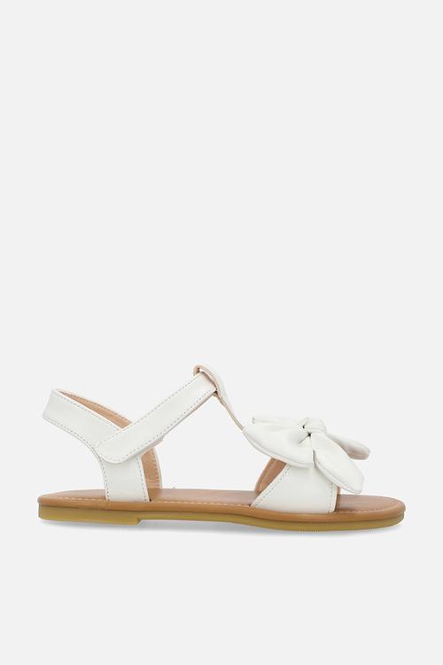 Big bow sandals - white
