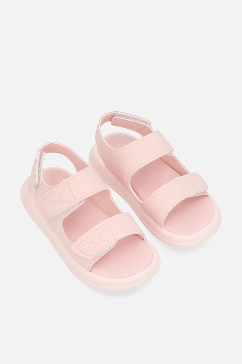 Twin strap sandals - pink