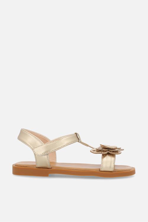Butterfly décor sandals - gold