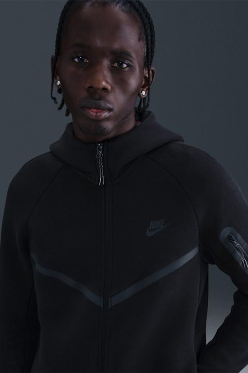 Tech Fleece Windrunner FZ Hoodie  - Black/Black