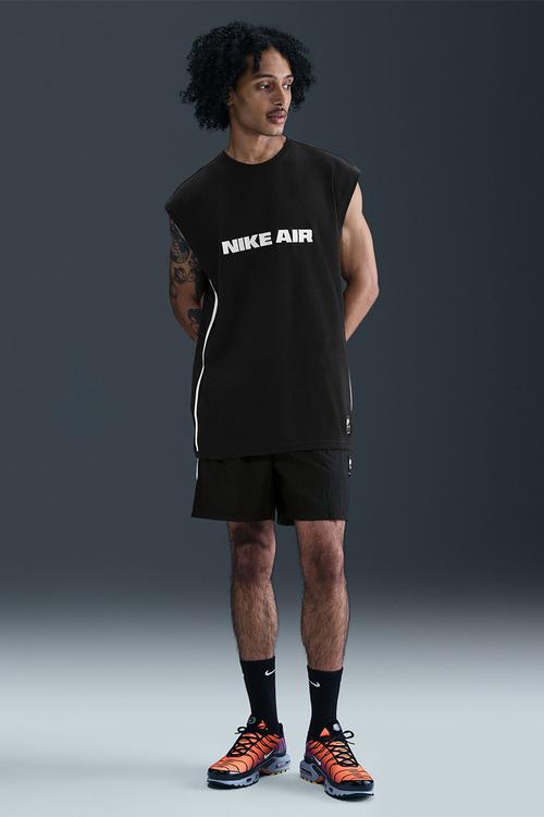 Nike Air Ss Lifestyle Jsy Top  - Black/White/White