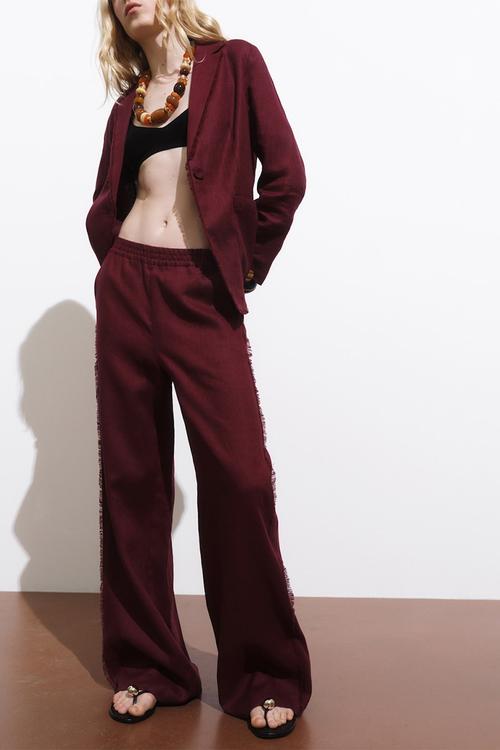 Trousers Tarida - Dark Red