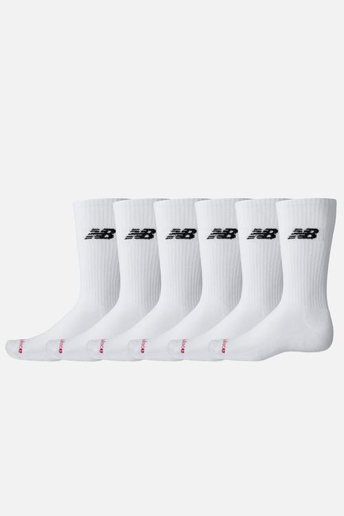 Everyday Crew Sock 6Pk - White