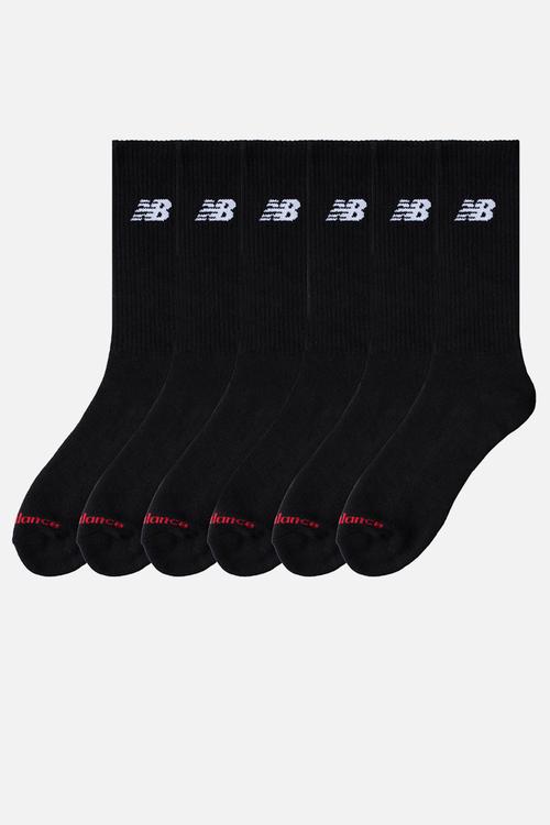 Everyday Crew Sock 6Pk - Black