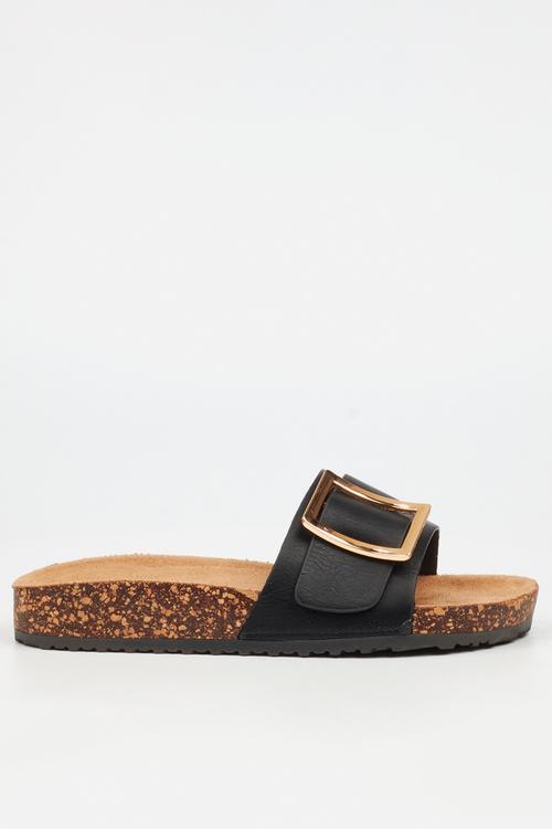 Hallie 5 slide - black