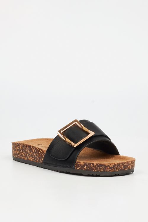 Hallie 5 slide - black