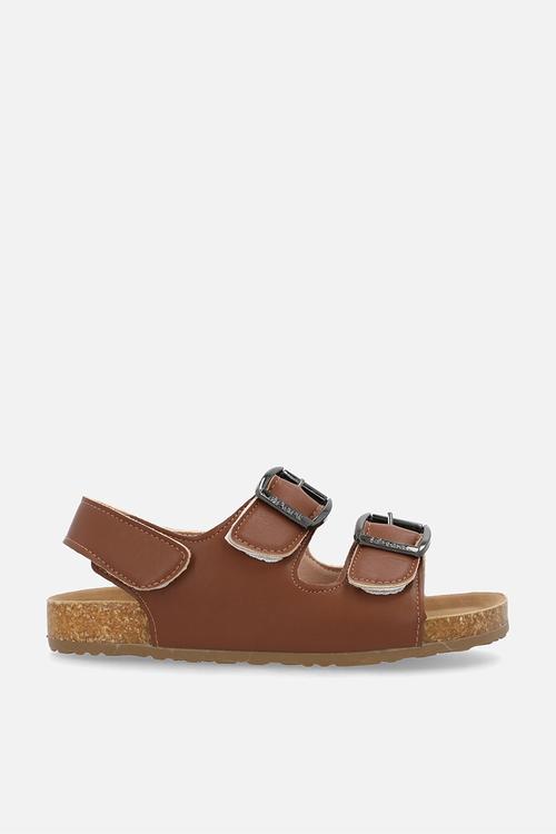 Twin strap sandals - brown