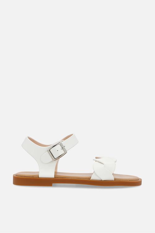 Weaved sandal - white