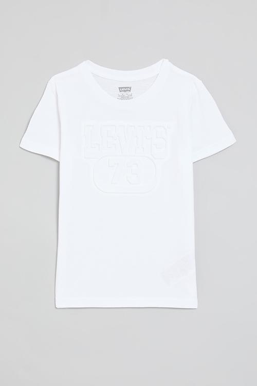 Lvb embossed levi's tee - bright white