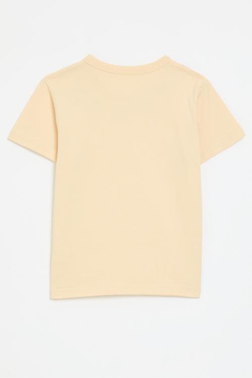 Cherry print tee - ecru