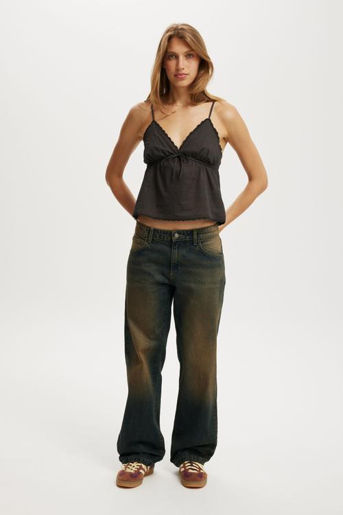 Low Rise Straight Jean - Honey Blue