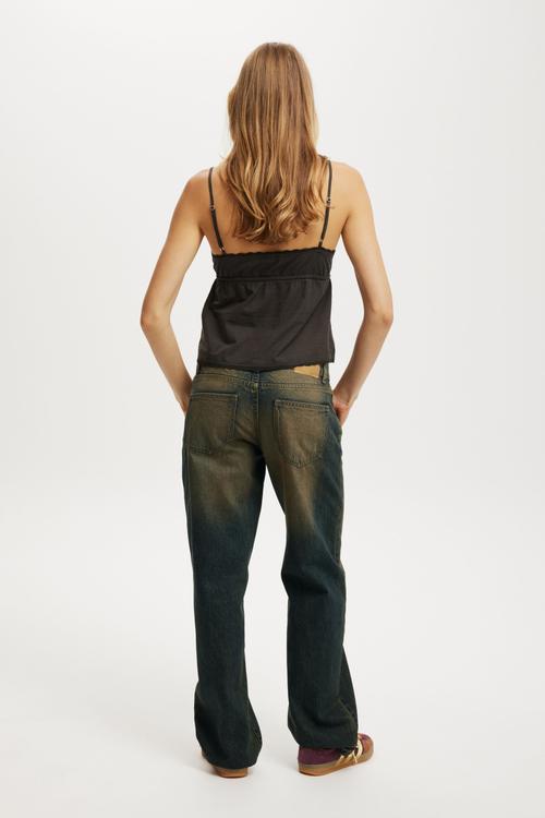 Low Rise Straight Jean - Honey Blue