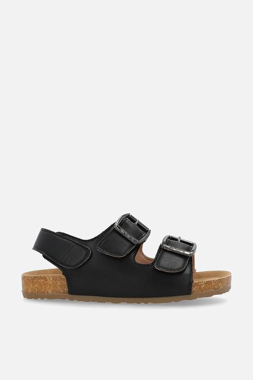 Twin strap sandals - black
