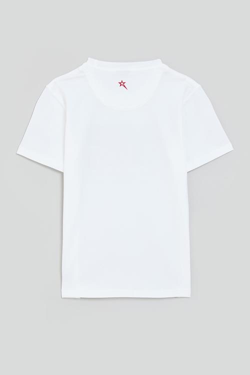 Boys fashion t-shirt with bling - white