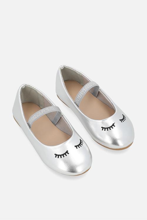 Ballet pumps-silver grey
