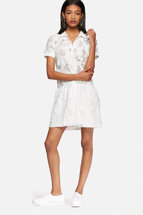 Lace polo dress