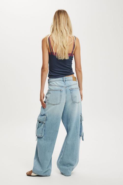 Boyfriend Super Baggy Jean - Cargo Remi Blue