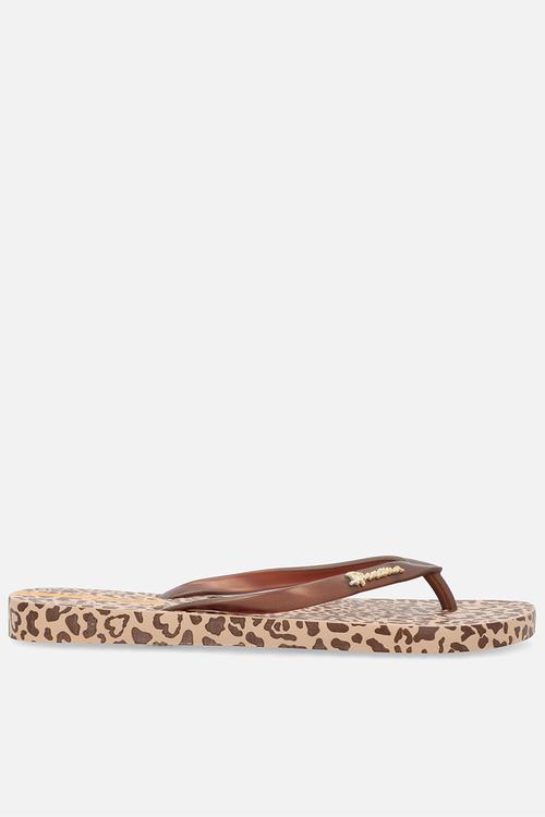 Animial Chic Flip Flop - beige/bronze