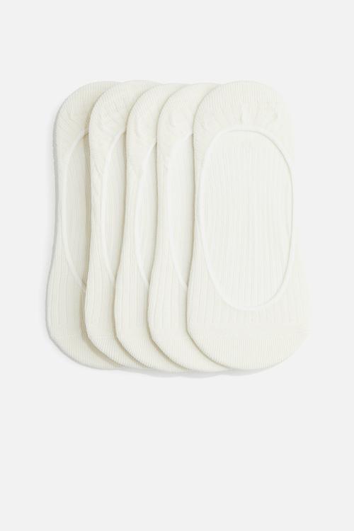 5-Pack low cut socks - white