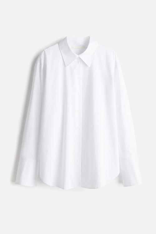 Poplin shirt - white