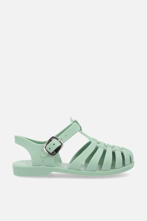 Caged sandals - sage green