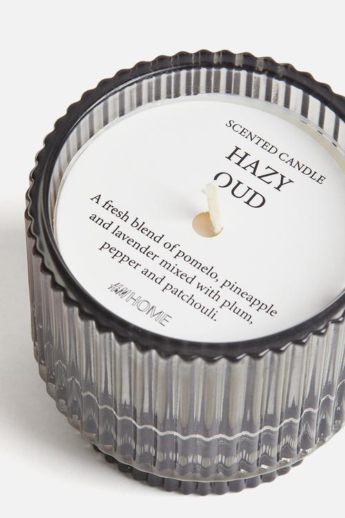 Scented candle - hazy oud