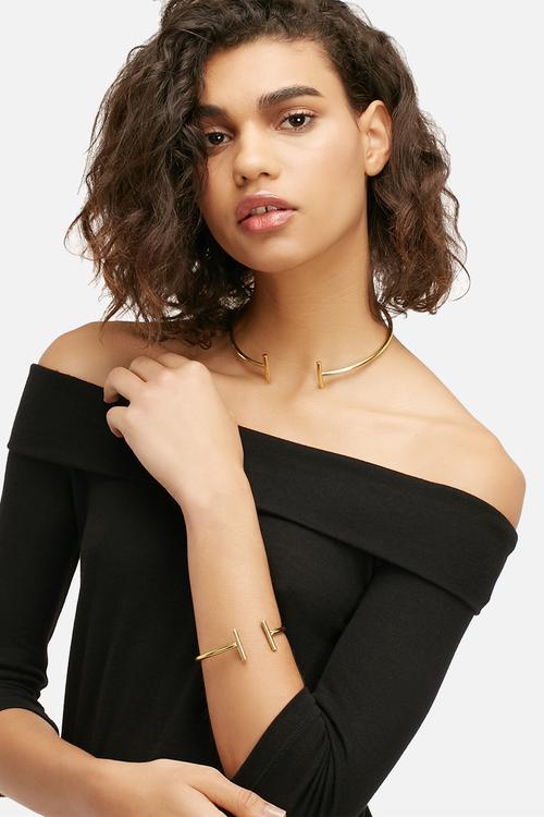 Oasis spear brass choker