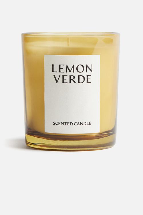 Scented candle in a glass holder - sunlit neroli - 1249271003