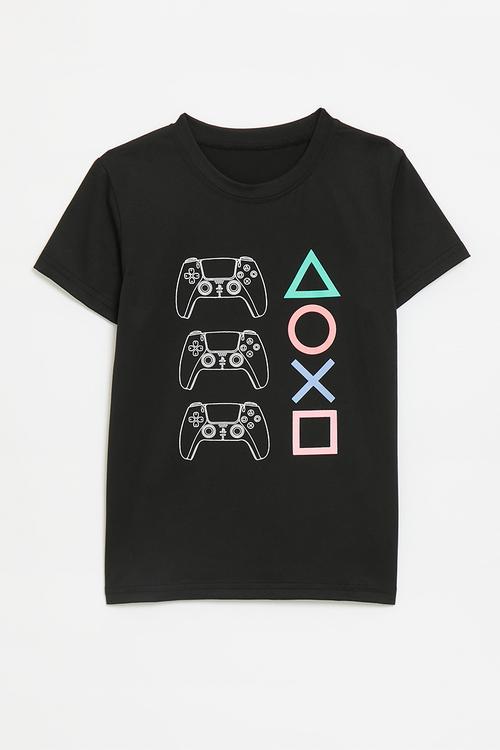 Printed tee - black