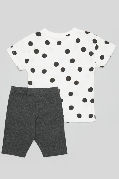 Tee & biker shorts set - multi