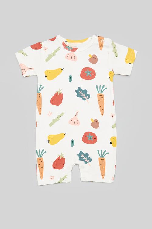 Printed romper - multi
